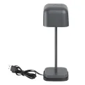 Olympia Lucca Table Lamp Squared Dome Grey 200mm - Image 2