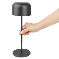 Olympia Siena Table Lamp Round Dome Black 300mm - Image 5