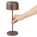 Olympia Siena Table Lamp Round Dome Chestnut 300mm - Image 5