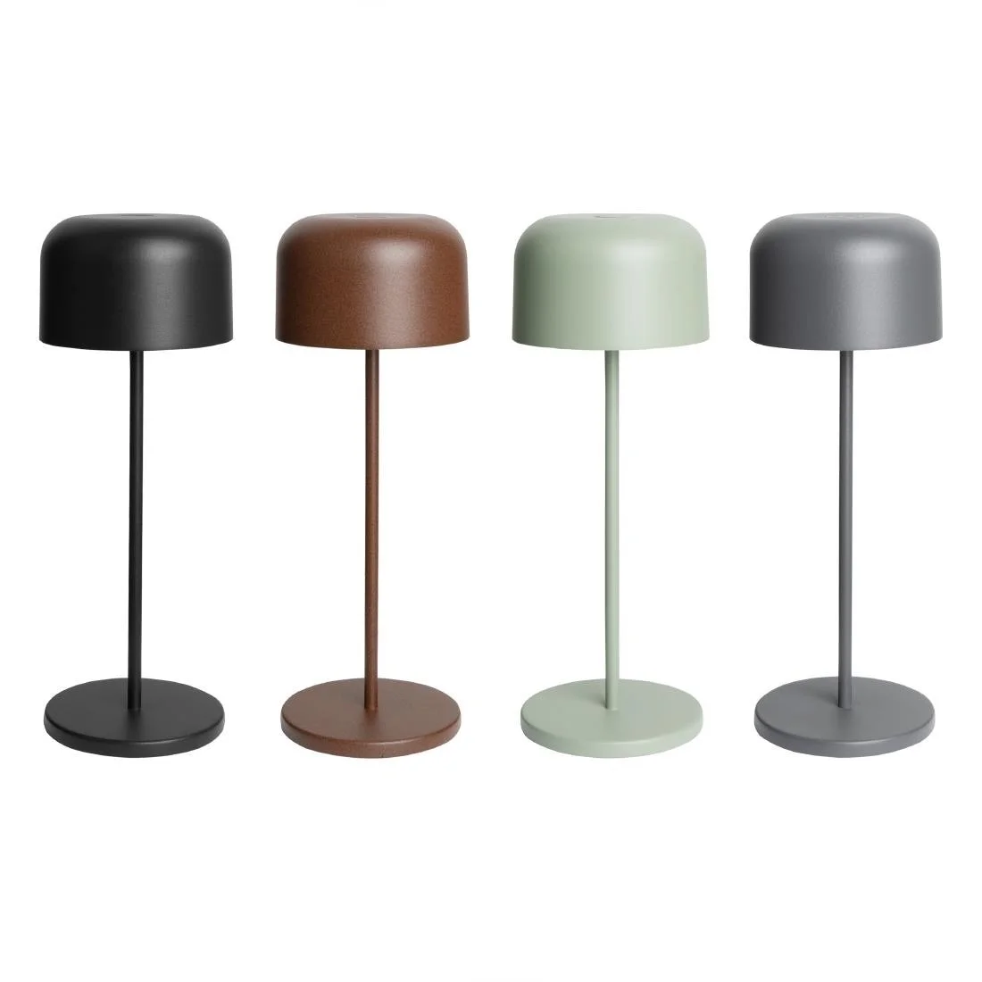 Olympia Siena Table Lamp Round Dome Grey 300mm - Image 6