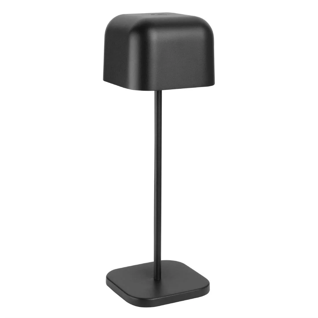 Olympia Lucca Table Lamp Squared Dome Black 300mm - Image 1