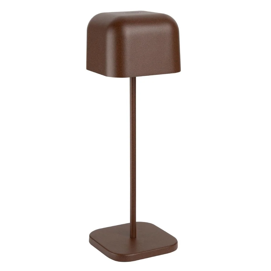 Olympia Lucca Table Lamp Squared Dome Chestnut 300mm - Image 1