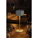 Olympia Lucca Table Lamp Squared Dome Sage 300mm - Image 5