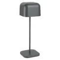 Olympia Lucca Table Lamp Squared Dome Grey 300mm - Image 1
