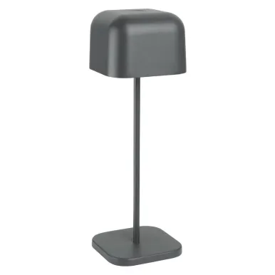Olympia Lucca Table Lamp Squared Dome Grey 300mm