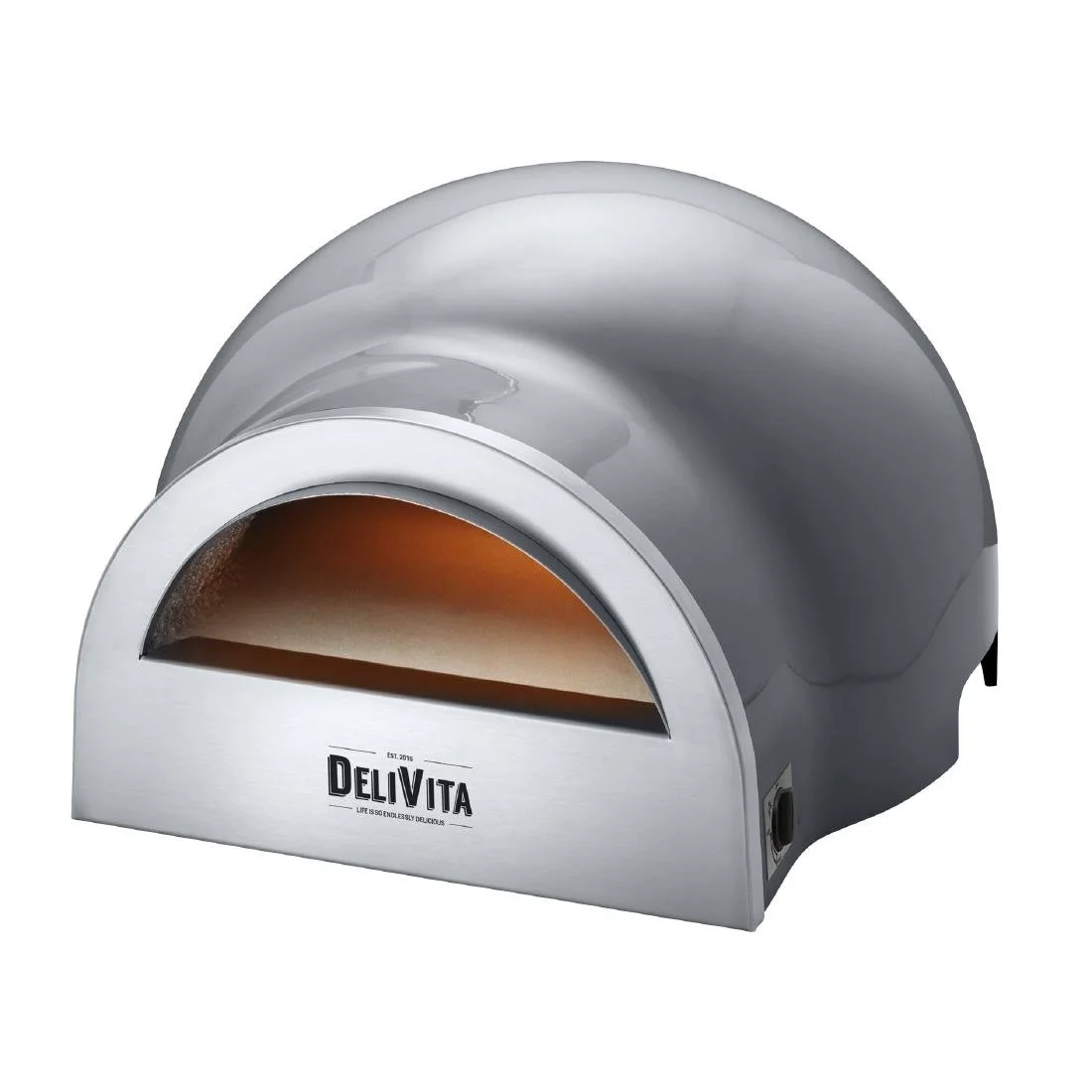 Delivita Dual Fuel Gas Pizza Oven Hale Grey - Image 1