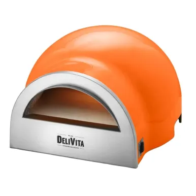 Delivita Dual Fuel Gas Pizza Oven Orange Blaze