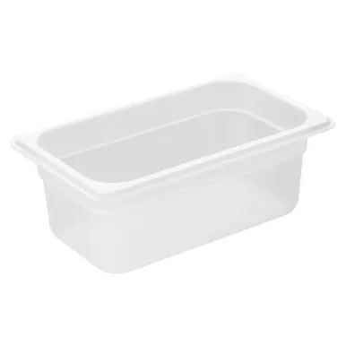 Nisbets Essentials Polypropylene 1/4 Gastronorm Container 100mm