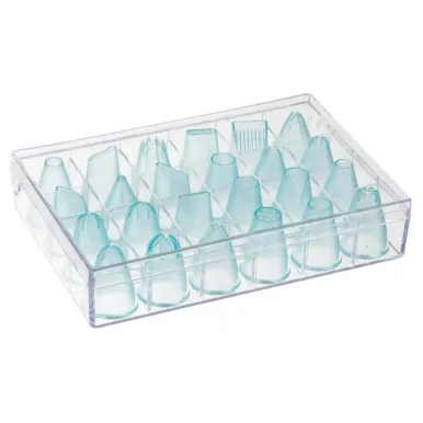 Vogue Polycarbonate Cake Decorating Tips ( 24 Pack)