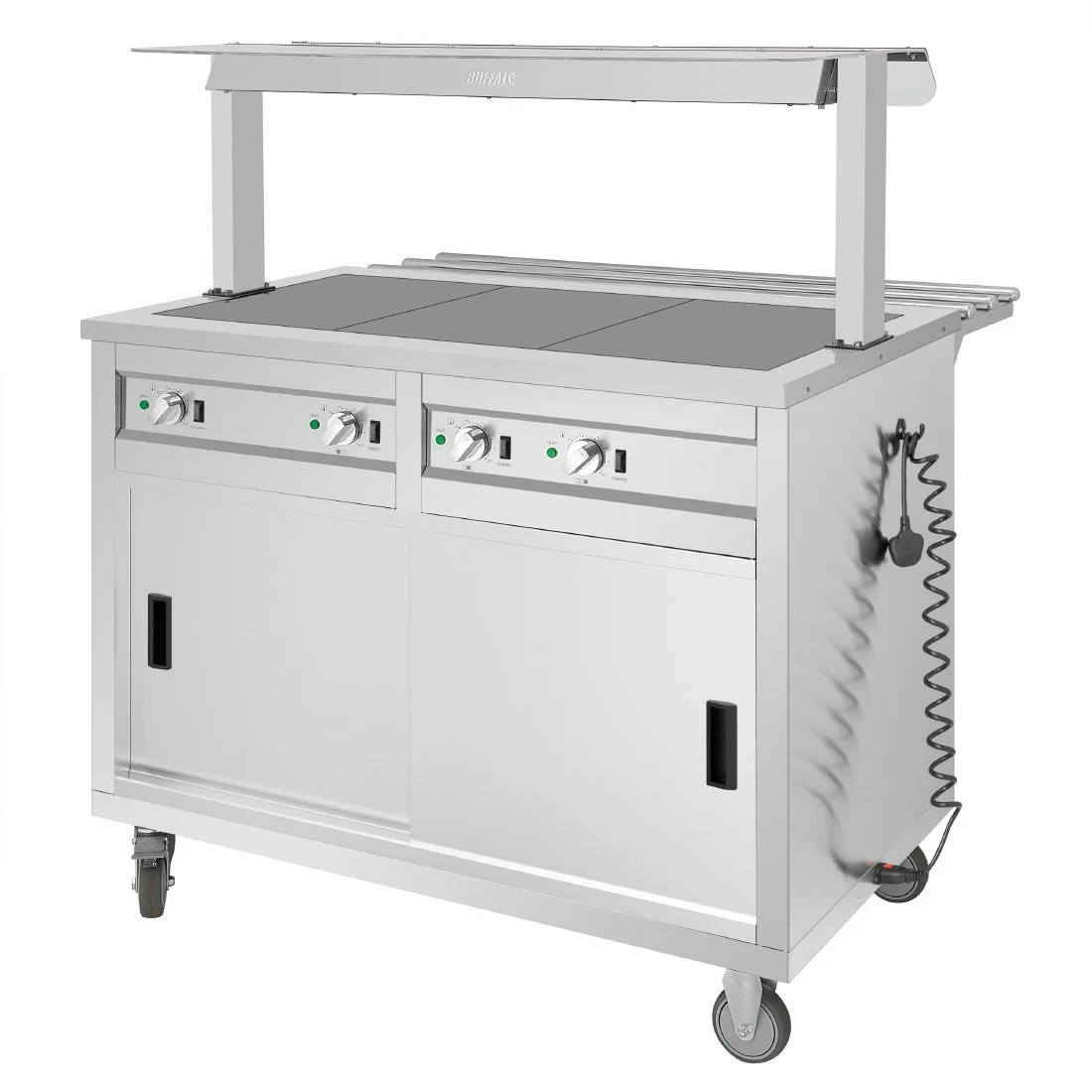 Buffalo Mobile Servery with Solid Heated Top - Image 5
