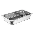 Nisbets Essentials Stainless Steel Gastronorm Tray 1/1 100mm ( 3 Pack) - Image 1