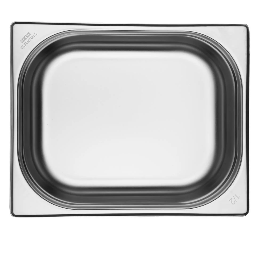 Nisbets Essentials Stainless Steel 1/2 Gastronorm Tray 100mm ( 3 Pack) - Image 4