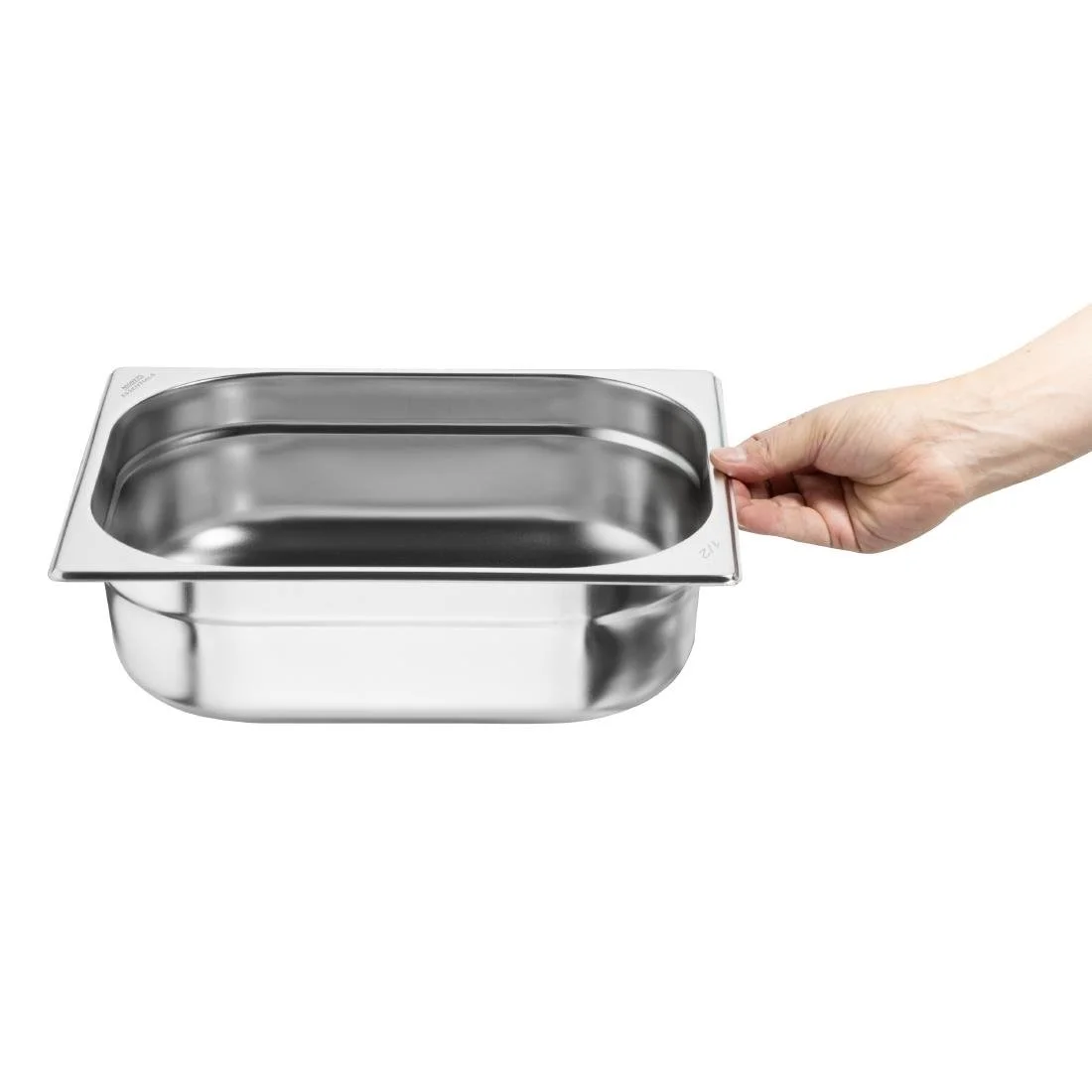 Nisbets Essentials Stainless Steel 1/2 Gastronorm Tray 100mm ( 3 Pack) - Image 5