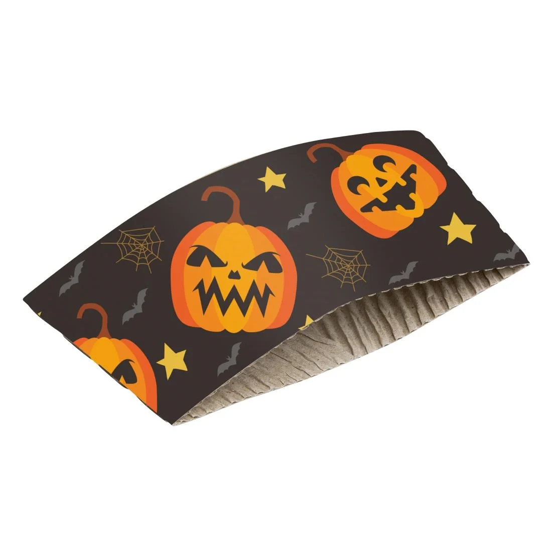 Fiesta Recyclable Halloween Cups Sleeves for 12oz Hot Cups (100 Pack) - Image 1