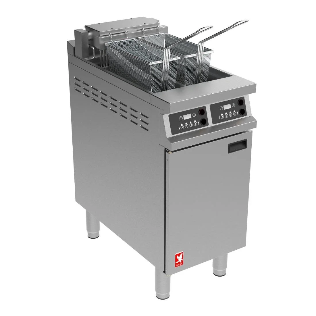 Falcon Dominator Plus Free Standing Electric Programmable Twin Filtration Angel Fryer E3845F2XP