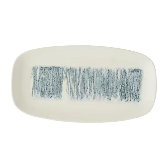 Churchill Lyra Blue Oblong Platters 355x189mm (6 Pack)