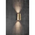 Nordlux Canto Maxi 2 Outdoor Wall Light Brass - Image 2