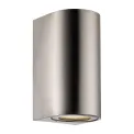 Nordlux Canto Maxi 2 Outdoor Wall Light Stainless Steel - Image 1