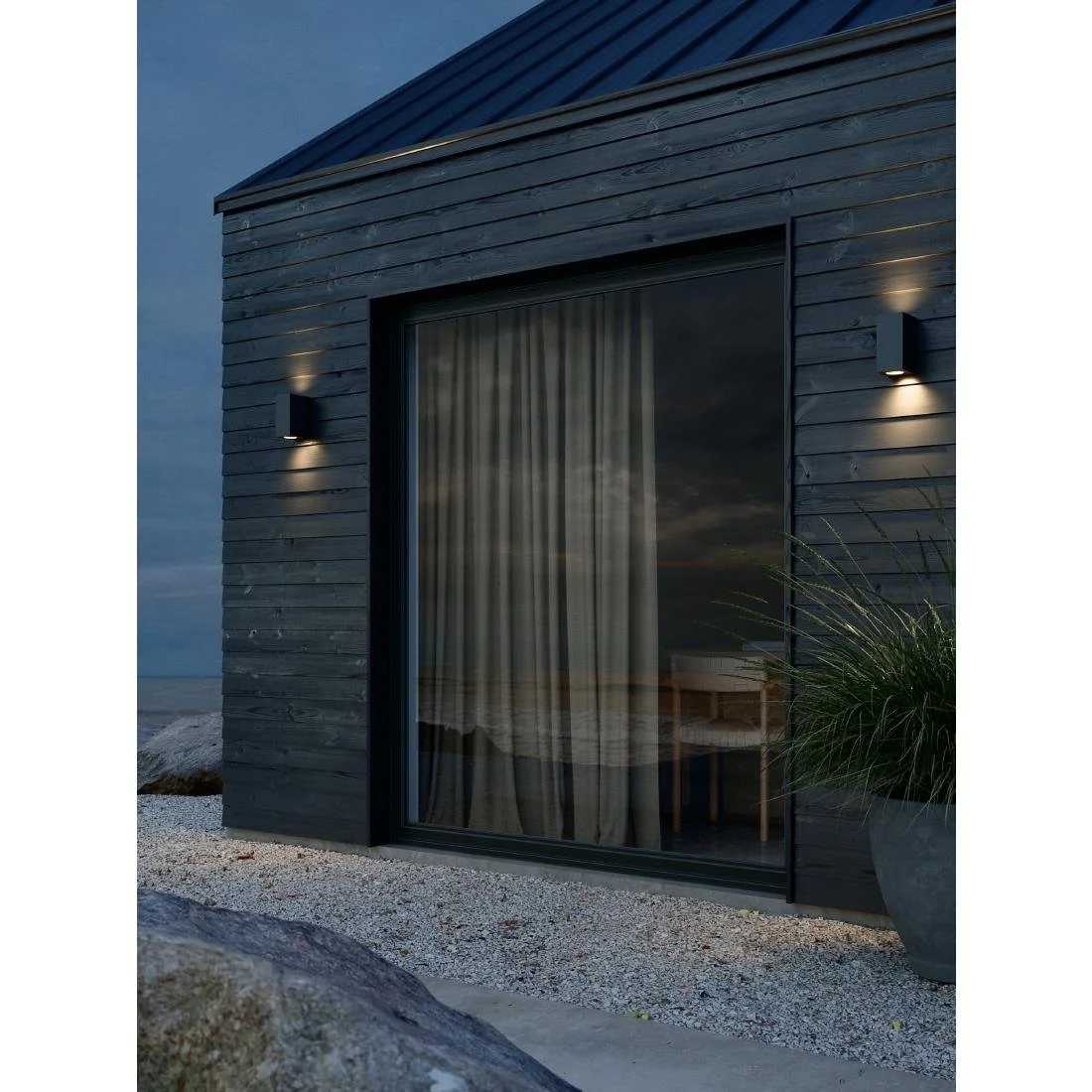 Nordlux Canto Maxi Kubi 2 Outdoor Wall Light Seaside Black - Image 3