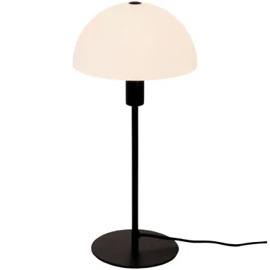Nordlux Ellen 20 Indoor Table Lamp Black, Glass Shade