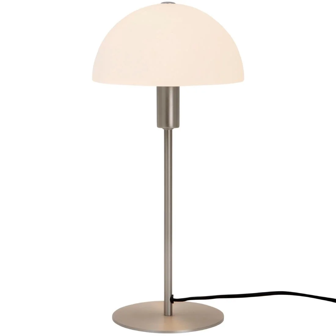 Nordlux Ellen 20 Indoor Table Lamp Brushed Steel, Glass Shade - Image 1