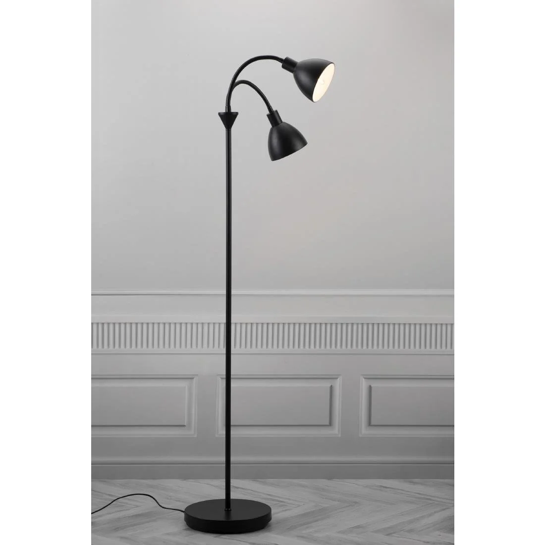 Nordlux Ray Double Floor Lamp Black - Image 2