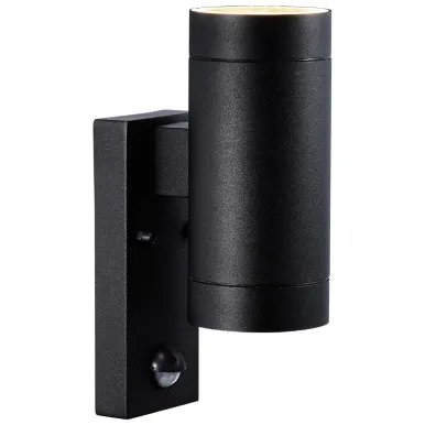 Nordlux Tin Maxi Double Sensor Outdoor Wall Light Black