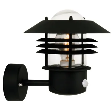 Nordlux Vejers Sensor Outdoor Wall Light Black