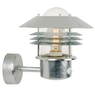 Nordlux Vejers Sensor Outdoor Wall Light Galvanised