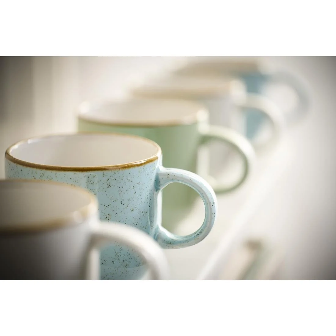 Churchill Stonecast Bubble Mugs Sage Green 440ml (6 Pack) - Image 5