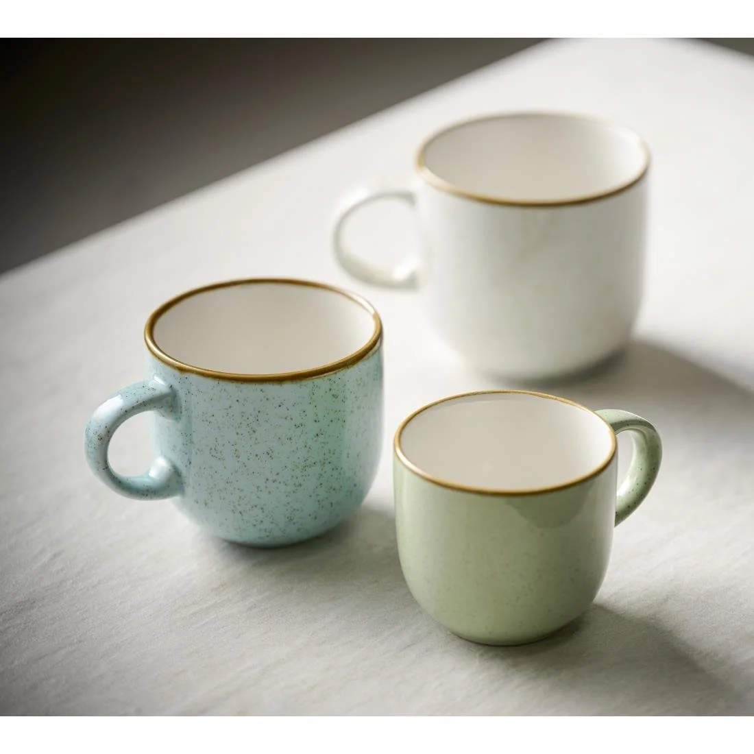 Churchill Stonecast Bubble Mugs Sage Green 440ml (6 Pack) - Image 3