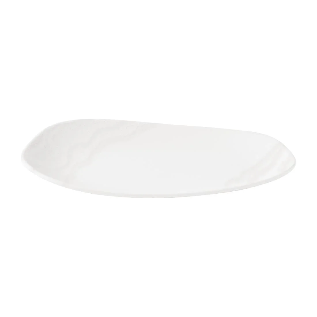 Churchill Tide Organic Oblong Plates White Opal 260x150mm (12 Pack) - Image 2