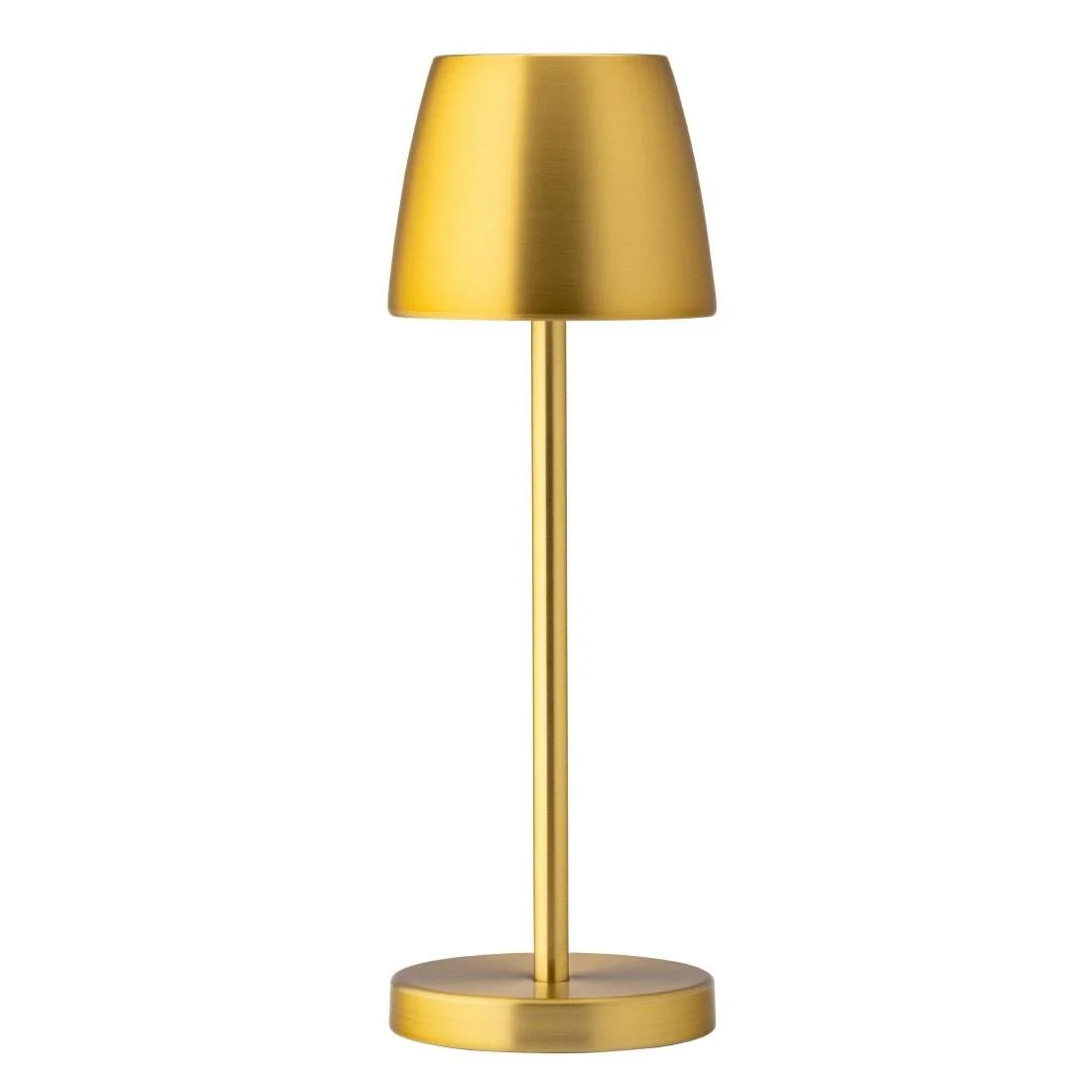 Utopia Mini Montserrat LED Cordless Table Lamps Gold 260mm (6 Pack) - Image 1