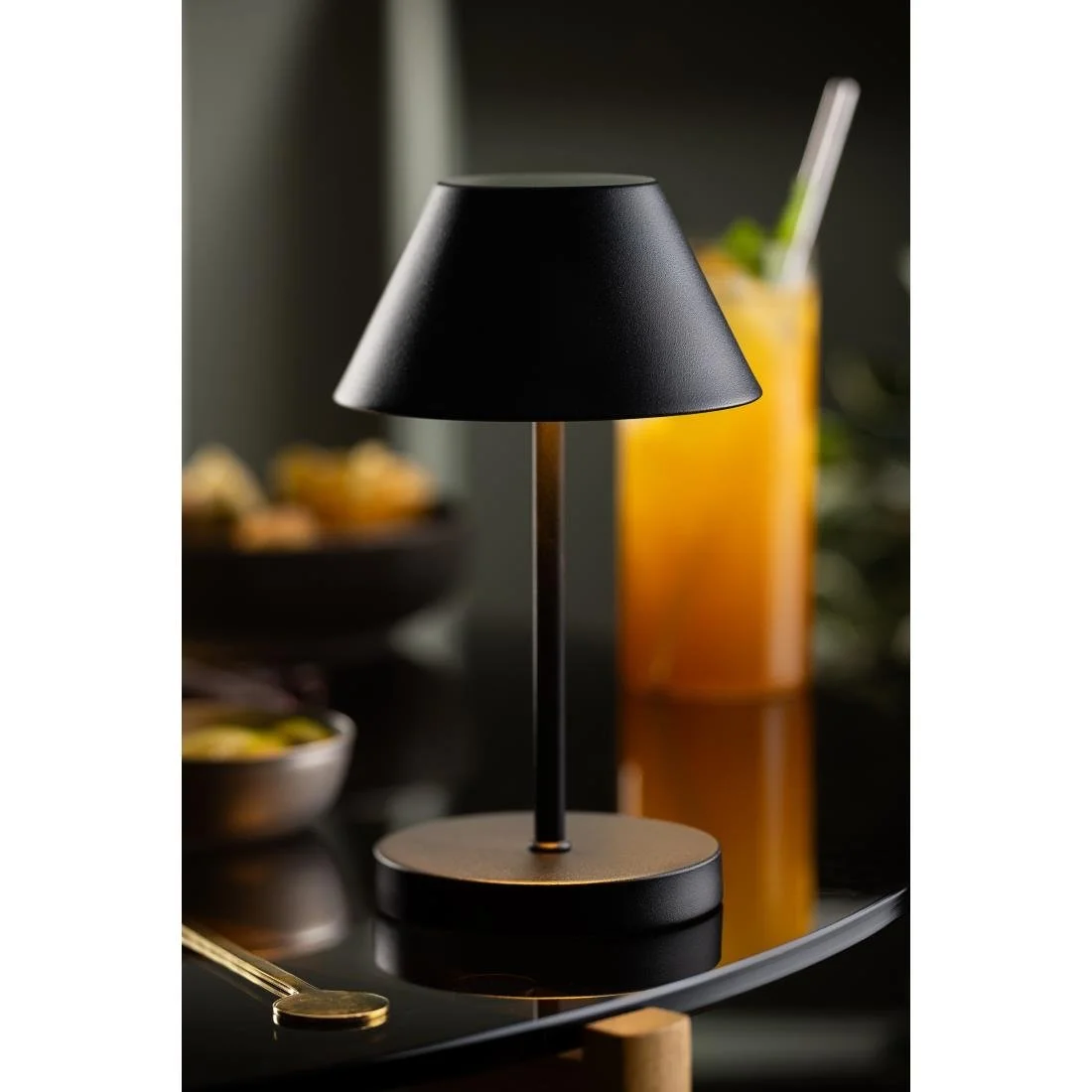 Utopia Bonaire LED Cordless Table Lamps Black 190mm (6 Pack) - Image 2
