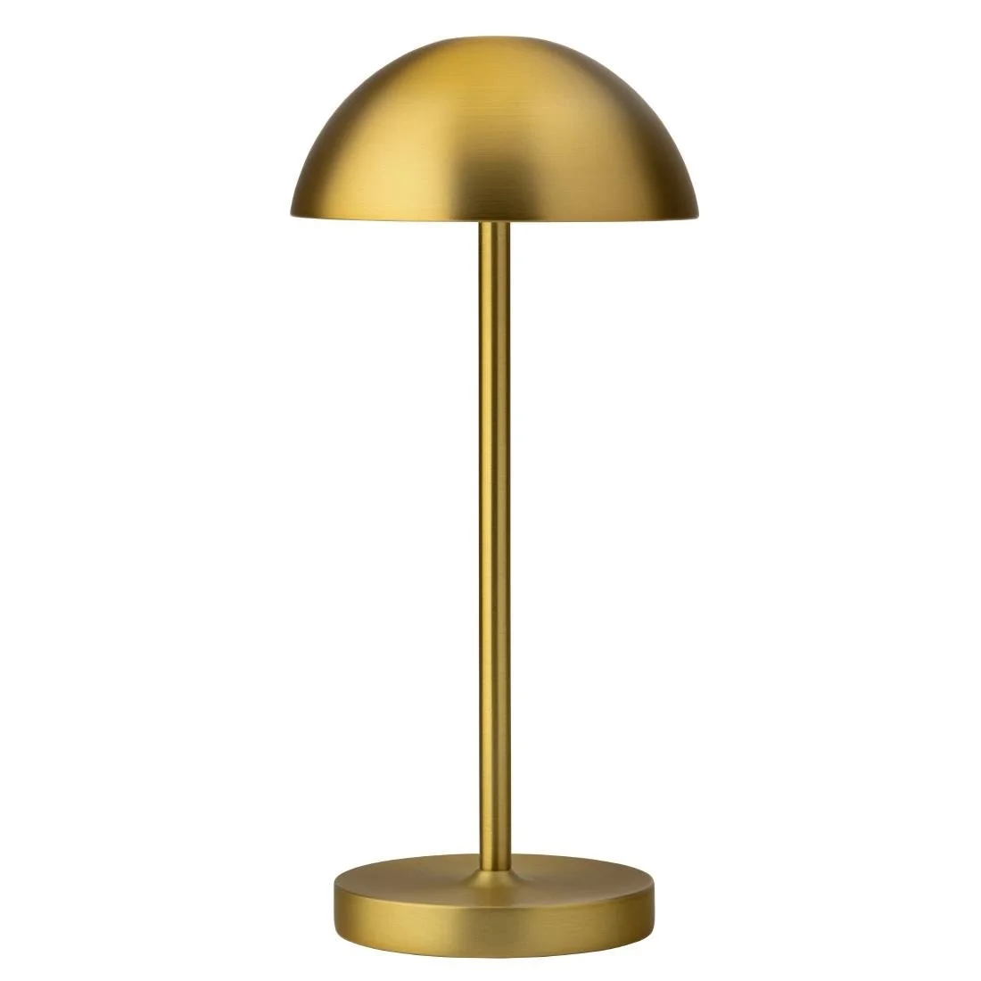 Utopia Tonga LED Cordless Table Lamps Brushed Gold 260mm (6 Pack) - Image 1