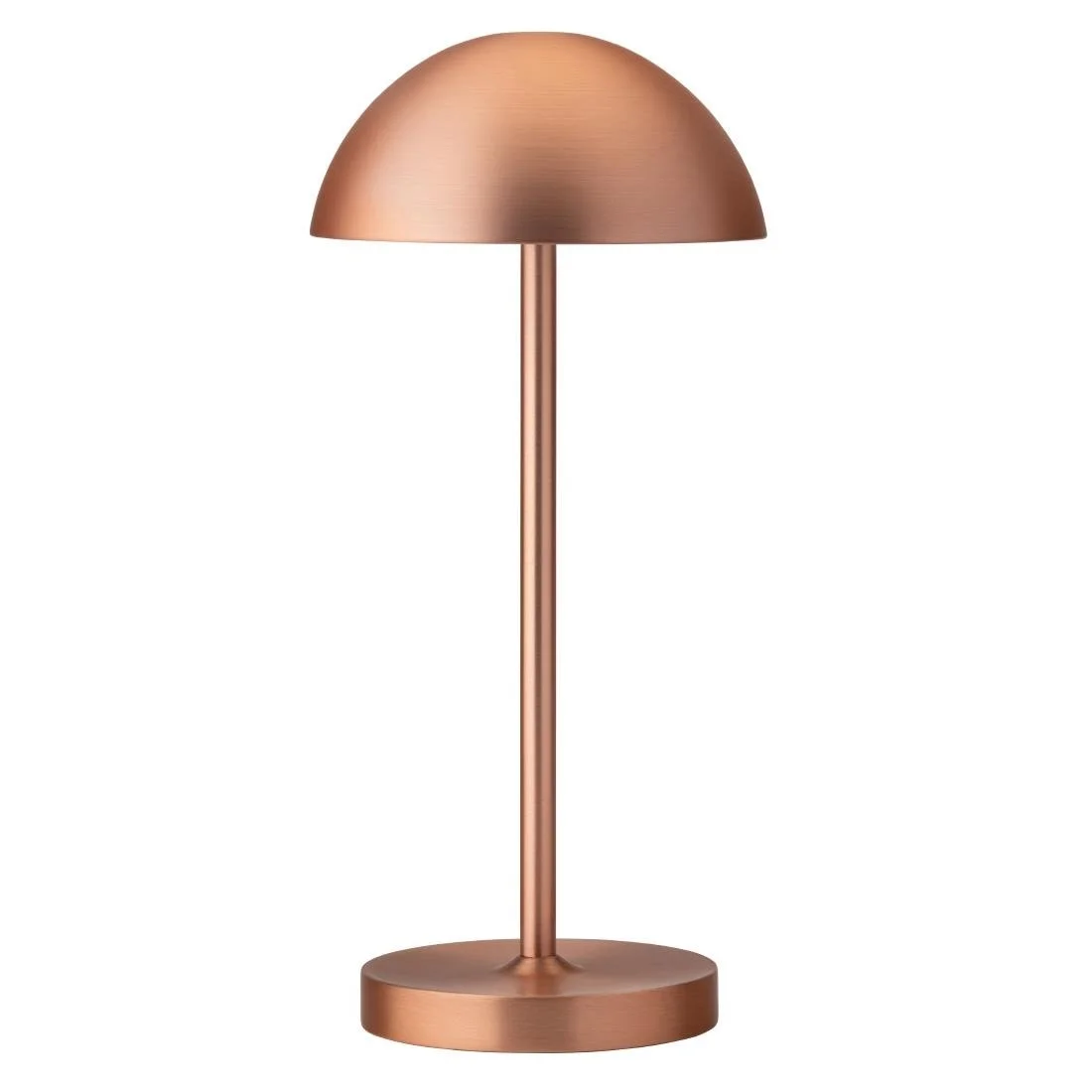 Utopia Tonga LED Cordless Table Lamps Brushed Copper 260mm (6 Pack) - Image 1