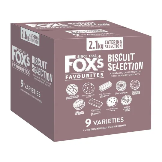 Fox's Favourites Catering Biscuit Assortment 350g (6 Pack)