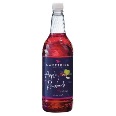 Sweetbird Fusions Syrup Apple and Rhubarb Added Caffeine