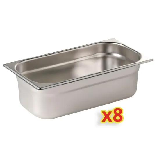 Vogue Gastronorm Container Kit 1/4 (8 Pack)