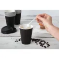 Fiesta Recyclable Coffee Cups Single Wall Black 340ml / 12oz (Pack of 1000) - Image 6