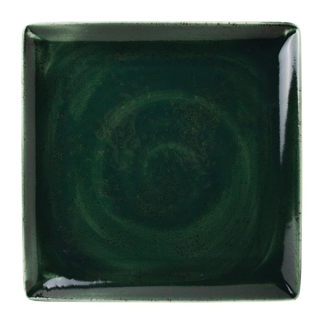 Steelite Vesuvius Square One Burnt Emerald 270x 270mm (12 Pack) - Image 1