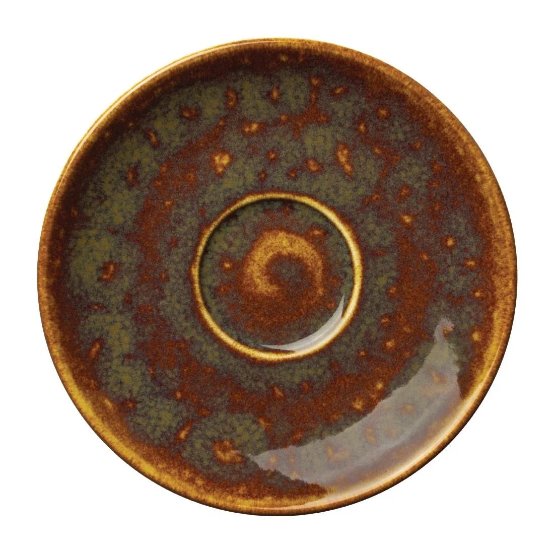 Steelite Vesuvius Amber Saucers 152mm (12 Pack) - Image 1