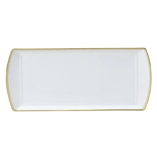 William Edwards Burnished Gold Classic Large Rectangle Trays 340x150mm (12 Pack)