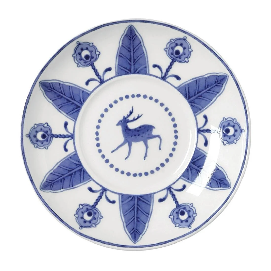 William Edwards Sultan's Garden Blue Espresso Saucers Fits AND0112 (12 Pack) - Image 1