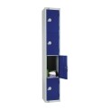 Elite Four Door Padlock Locker Blue